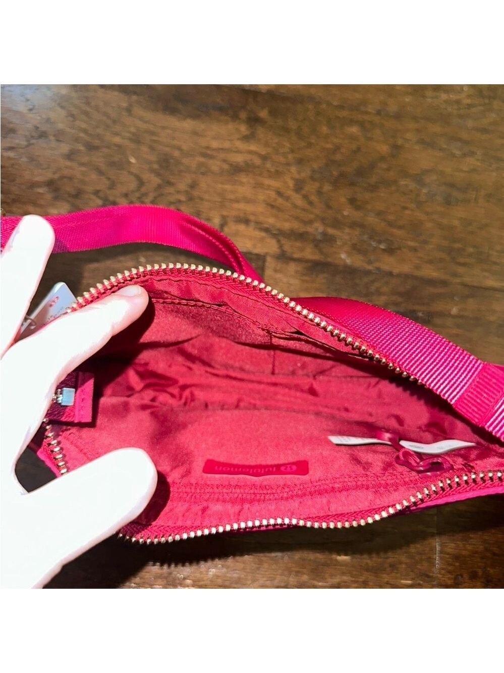 Lululemon-City Essentials Mini Shoulder Bag 1L-Berry Rumble-NWT - Picture 12 of 12